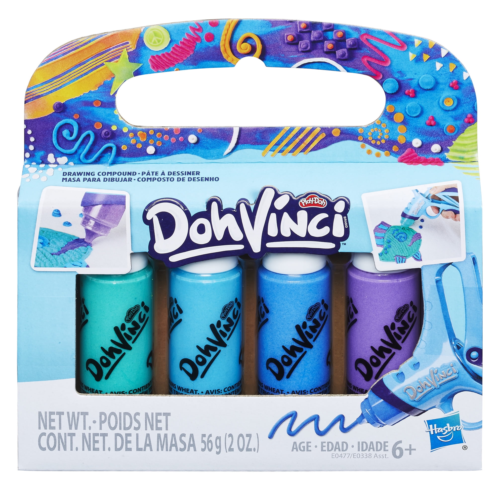 DohVinci Neptune's Lagoon 4Pack of Drawing Compound by PlayDoh