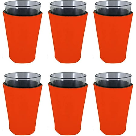 

Blank Soft Foam Collapsible Pint Glass Coolie (6 Pack Orange)