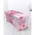 thumbnail image 3 of Flower Gradient Elastic Table Skirt Wedding Hotel Birthday Table Cover Buffet Table Tablecloth r, 3 of 5
