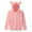 Pink, variant on Tiqkatyck Long Sleeve Shirts for Women Long Sleeve Fleece Sweatshirt Warm Bear Shape Fuzzy Hoodie Pullover Womens Tops Black L