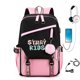 thumbnail image 1 of Mochila USB Yuxing bolso escolar informal para estudiantes hombres y mujeres imagen rosa 2023, 1 of 5