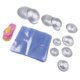 thumbnail image 4 of Molde de Bombas de Baño Semicirculares de Aluminio de 5 Juegos con 1 Tapadora Y Bolsa de Envoltura de 200 Piezas DIY Jabones Caseros, Velas Y Molde Pa Baoblaze Molde de bombas de baño, 4 of 8
