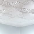 thumbnail image 2 of FASÄDE Art Deco Decorative Vinyl 2ft x 2ft Lay in Ceiling Panel in Gloss White (5 Pack), 2 of 5