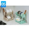 thumbnail image 5 of Kitchen Storage Rack Multifunctional Dish Drain Rack Kitchen Utensil Holder Plastic Dish Drainer, 5 of 5