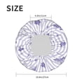 thumbnail image 6 of Kll Bouquet And Lavender Flowers Pattern Shower Cap & Bath Cap For Women,Reversible Oversized Waterproof Shower Caps For All Hair Lengths,Elastic Reusable Bathing Hair Cap, 6 of 9