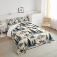 thumbnail image 3 of Homewish Rustic Southwest Cowboys Bedding Comforter Set,Tropical Pine Tree Twin Comforter Sets,Green Beige Bedding Set For Boys,Super Cozy Room Decor Reversible,2 Pieces, 3 of 8