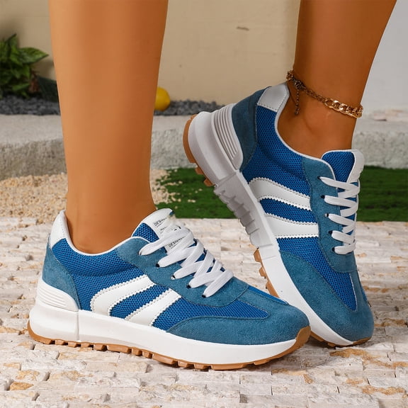 Willtoo Women's 2026 Thick Sole Fashion Sneakers Breathable Comfortable Walking Shoes Non-Slip Rubber Sole Tennis Shoes All Seasons
