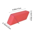 thumbnail image 3 of Roiihwy Standing Aesthetic Triangular Design Pencil Case Pouch, Portable Pen Bag Holder Wide with Drawer(Red), 3 of 6
