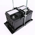 thumbnail image 4 of 1Set Black Rectangular Stainless Steel Battery Hold Down Tray for Boat Car Marine Battery Storage, 4 of 9