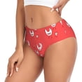 thumbnail image 2 of Fotbe Cartoon Rooster Calzones Estampados para Mujer – Ropa Interior de Algodón, Cómoda, Suave y Elástica-4X-Large, 2 of 6