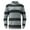 Grey, variant on Mens Outerwear Sweater Striped Knitted Round Neck Loose Fit Mens Fall And Winter Clothing,Grey,L