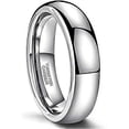 thumbnail image 1 of 2mm 4mm 6mm Tungsten Wedding Bands Ring for Women Men Rose Gold/Silver/Gold/Black Polished Slim Engagement Promise Rings Comfort Fit Size 4-13, 1 of 4