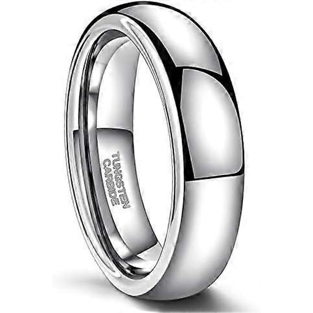 2mm 4mm 6mm Tungsten Wedding Bands Ring for Women Men Rose Gold/Silver/Gold/Black Polished Slim Engagement Promise Rings Comfort Fit Size 4-13