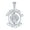 Sterling Silver, variant on Sterling Silver Mens Cubic-Zirconia The World Is Mine World Map Charm Pendant