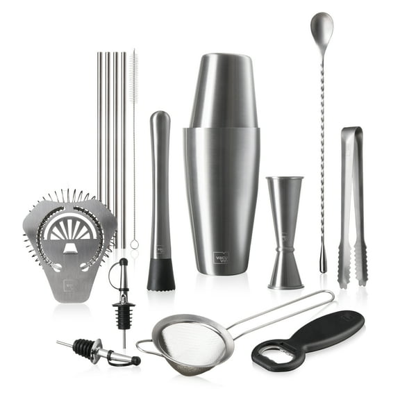 Vacu Vin Cocktail Set Bar in a Box, 14-pieces