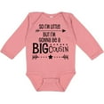 thumbnail image 3 of Inktastic So I'm Little, but I'm Gonna Be a Big Cousin Boys or Girls Long Sleeve Baby Bodysuit, 3 of 5