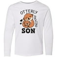 thumbnail image 3 of Inktastic Otterly Amazing Son with Mother and Child Otter Long Sleeve Youth T-Shirt, 3 of 5