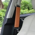 thumbnail image 2 of 2pcs Stylish Driving Car PU Cover , brown, 23cm x 6.5cm, 2 of 6