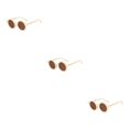 thumbnail image 3 of Qarigey Gafas de sol ópticas redondas Gafas para bebés Adorable niño pequeño Protección clásica para protección de ojos Beige Type1 NO1 Qarigey CBP374774, 3 of 6