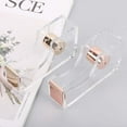 thumbnail image 2 of Clear Tape Dispenser, Adhesive Tape Dispenser Cutter Holder(clear+rose Gold)(1pcs), 2 of 5