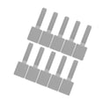 thumbnail image 3 of Juego de 10 bridas reutilizables para cables, cintas para organizar cables, sistema de organización versátil Gris, 3 of 9
