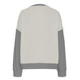 thumbnail image 6 of YUGYXL Womens Color Block Sweatshirts with Thumb Hole Fall Long Sleeve Crew Neck Oversized Pullover Tops Loose Fit Gray XL, 6 of 8
