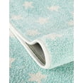 thumbnail image 6 of Unique Loom Whimsy Kids Collection Area Rug - Stars (2' 2" x 3' 1" Rectangle Clear Blue/Ivory), 6 of 9