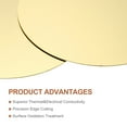 thumbnail image 3 of Uxcell 5 Pcs Round Brass Plate, 50mm(1.97")Dia Pure Copper Sheets,2mm H62 Brass Copper Metal Sheet for Crafts, DIY, Electrical Repairs, Industrial Use, Metal Stamping, 3 of 6