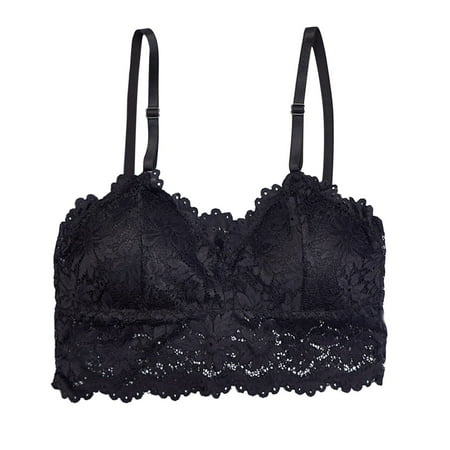 

Women One Size Vest Crop Wireless Bra Lingerie Sexy V Neck Underwear Camisole Crop Top