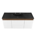 thumbnail image 6 of Render 48" Wall-Mount Bathroom Vanity-EEI-5801-CHA-BLK, 6 of 11