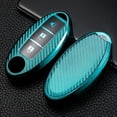 thumbnail image 1 of Car Key Fob Cover Case Protector TPU Carbon Fiber Remote Car Key Fob Case Cover Holder Shell For Nissan Infiniti, 1 of 12