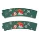 thumbnail image 1 of 50 fundas para tazas de café, fundas desechables para vasos de papel, soporte para bebidas calientes, para Halloween, Navidad, chocolate, bebidas frías, color verde, 1 of 10