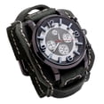 thumbnail image 2 of Reloj de pulsera Sunnimix Punk Retro Cuero Verde, 2 of 8