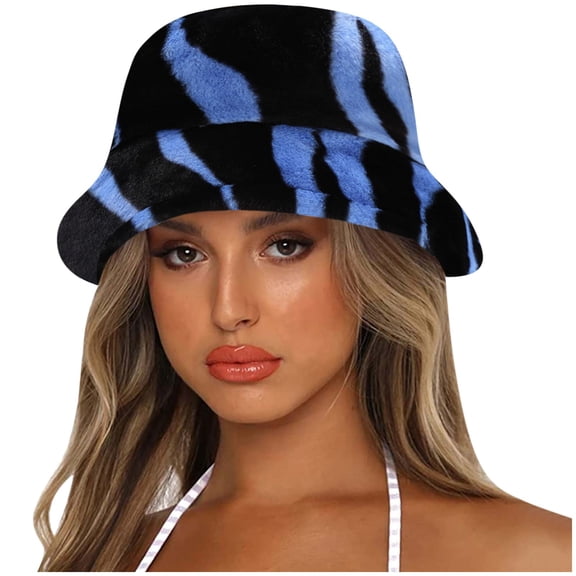 iHPH7 Sun Protection Hat Fisherman Hat Winter Hats for Women Bucket Hats for Woman Wide Brim Hats for Women, Blue One Size