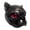 Red eyes, variant on lanema Handcrafted Black Pugs Bust Sculpture Resins Decorative Figurine for Living Room