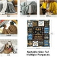 thumbnail image 4 of LHSHID Dad Gifts Throw Blanket Birthday Gifts for Dad from Daughter Son Best Dad Ever Gifts Presents for Dad from Kids Dads Birthday Gifts Ideas Gifts for Dad Who Wants Nothing 60"x80", 4 of 7