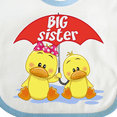 thumbnail image 4 of Inktastic Big Sister Duck Girls Baby Bib, 4 of 4
