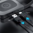 thumbnail image 3 of Seitruly de tableta para teléfono móvil de 15 W, estación de carga inalámbrica, soporte de aleación de Zinc 4 en 1, funda para auriculares, Cargadores de dispositivos electrónicos Blanco, 3 of 8