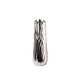 thumbnail image 1 of Urban Trend Collection 15120 Vase Rond en Céramique avec Bord Inégal & Design Abstrait Forme Libre Corps, Argent Brillant - Grand, 1 of 1