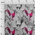 thumbnail image 2 of oneOone Cotton Silk Light Gray Fabric Rooster Cock Sewing Craft Projects Fabric Prints By Yard 42 Inch Wide-6E, 2 of 6