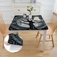thumbnail image 2 of Acheng Moon Stars Square Tablecloth with Elastic Edge 100% Polyester Fiber 36*36, 2 of 8