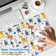 thumbnail image 4 of Long Mouse Pads for Desk,White Cartoon Dinosaurs Knights Pattern Desk Mats on Top Of Desks, Desk Mouse Pad Extra Large with 3mm Non-Slip Base and Stitched Edge for Gaming,Office,Work,Home 35.4"x15.7", 4 of 6