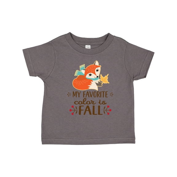 Inktastic October Favorite Color is Fall Girls Toddler T-Shirt