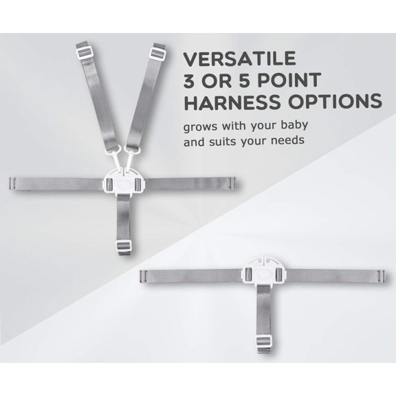Minnebaby High Chair Straps, Replacement 5 Point Harness Straps for High Chair