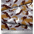 thumbnail image 1 of Soimoi Silk Fabric Two Tone With White Camouflage Print Fabric by Yard 42 Inch Wide, 1 of 1