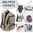 thumbnail image 7 of Pzuqiu Duck Camo Bow Kids Backpack Large Capacity School Bags 17 Inch Back to School Shoulder Bookbags Padded Straps Front Zipper Pocket for Students Teenagers 10-12 Years, 7 of 7