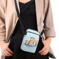 thumbnail image 4 of HELLHERO Women Messenger Bag Capybara Design 2 Zippers Cross Body Purse for Adults, 4 of 7