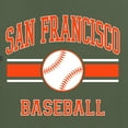 thumbnail image 6 of Wild Bobby City of San Francisco Baseball Fantasy Fan Sports Men's T-Shirt, Military Green, 3X-Large, 6 of 6