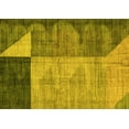 thumbnail image 1 of Ahgly Company Indoor Rectangle Abstract Yellow Modern Area Rugs, 7' x 9', 1 of 4
