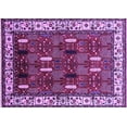 thumbnail image 1 of Ahgly Company Indoor Rectangle Oriental Purple Traditional Area Rugs, 5' x 8', 1 of 4